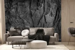 Fototapeta: Grafitowa struktura skały łupkowej