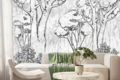 Fototapeta: Grafitowy las