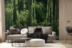 Fototapeta: Green background of a bamboo forest