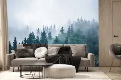 Fototapeta: Górski krajobraz spowity mgłą
