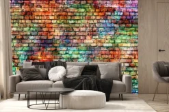 Fototapeta: Grunge kolorowe ściany, pusty pokój