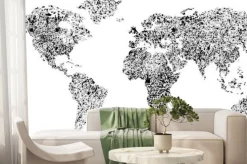 Fototapeta: Grunge world map