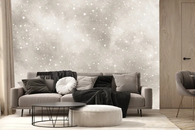 Fototapeta: Gwiaździste niebo w stylu akwareli