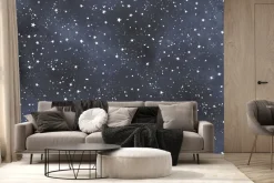 Fototapeta: Gwiaździste niebo w stylu akwareli