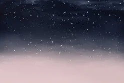 Fototapeta: Gwiazdy na akwarelowym nocnym niebie