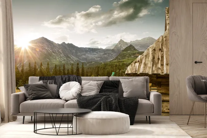 Fototapeta: Hala gąsienicowa krajobraz polskie góry