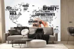 Fototapeta: Hello in different languages word cloud, concept background
