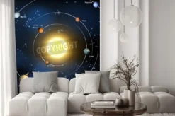 Fototapeta: Ilustrację naszego układu słonecznego z wszystkich oficjalnych