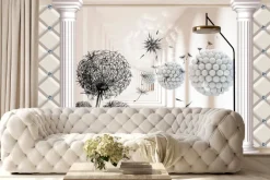 Fototapeta: Ilustracja 3d z kolumnami i dmuchawcami