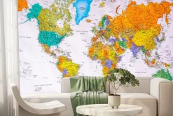 Fototapeta: Ilustracja podróży mapy świata