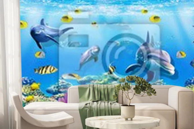 Fototapeta: Ilustracja podwodnego świata oceanicznego