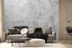 Fototapeta: Imitacja betonu szara kamienna ściana