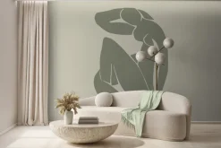 Fototapeta: Imitacja ciała kobiety na jasnym tle