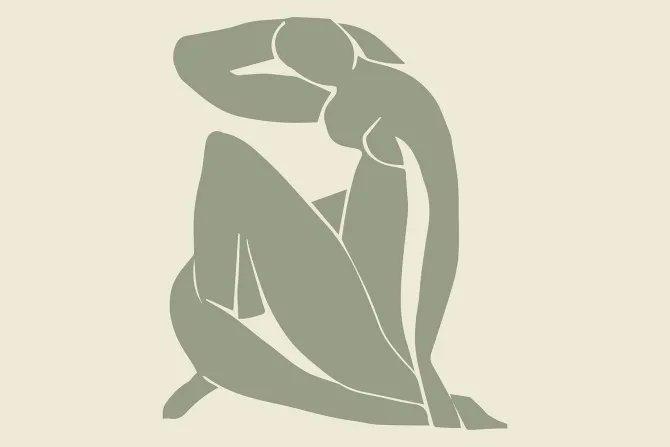 Fototapeta: Imitacja ciała kobiety na jasnym tle