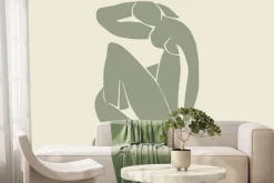 Fototapeta: Imitacja ciała kobiety na jasnym tle