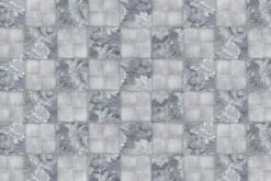 Fototapeta: Imitacja kwadratowych płytek z liśćmi