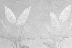 Fototapeta: Imitacja liści na szarym betonie