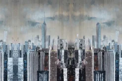 Fototapeta: Imitacja malowanego miasta usa