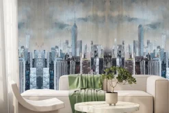 Fototapeta: Imitacja malowanego miasta usa