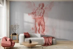 Fototapeta: Imitacja rzeźby mężczyzny w postaci anioła