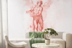 Fototapeta: Imitacja rzeźby mężczyzny w postaci anioła