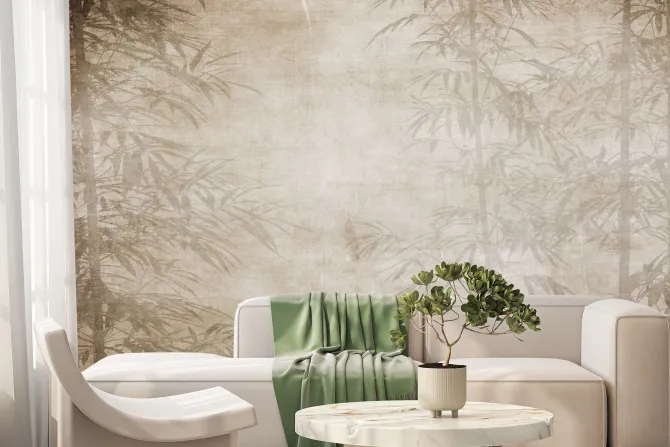 Fototapeta: Imitacja tropikalnego lasu na papierze