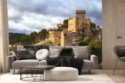 Fototapeta: Imponujący średniowieczny zamek alarcon, hiszpania