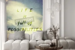 Fototapeta: Inspirująca motywacyjne życie cytat na vintage wzór tła.