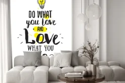 Fototapeta: Inspirująca romantyczna cytat. typograficzny plakat lub karty