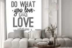 Fototapeta: Inspirująca romantyczna cytat. typograficzny plakat lub karty