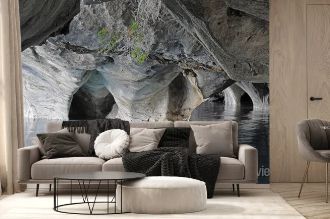 Fototapeta: Jaskinie marmuru. general carrera jezioro.