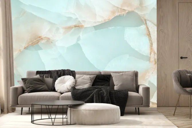 Fototapeta: Jasny turkusowy marmur