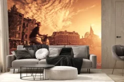 Fototapeta: Jazda na rowerze w mieście