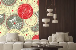 Fototapeta: Jednolite wzór z kolorowych japoński parasol