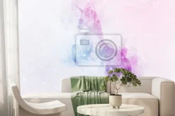 Fototapeta: Jednorożec w odcieniach fioletowego