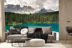 Fototapeta: Jezioro carezza, dolomity, włochy