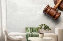 Fototapeta: Judge gavel on white background. law and justice background