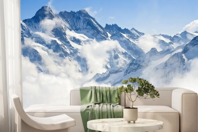 Fototapeta: Jungfraujoch górski krajobraz alp