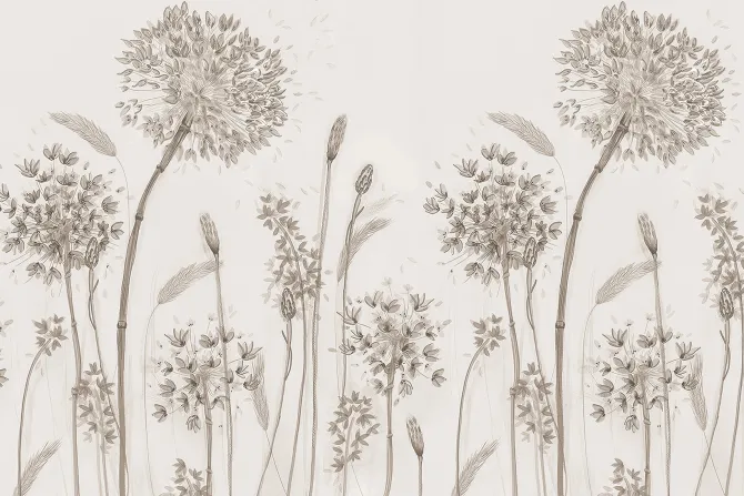 Fototapeta: Łąka z dzikimi kwiatami