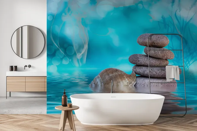 Fototapeta: Kamienie zen w wodzie