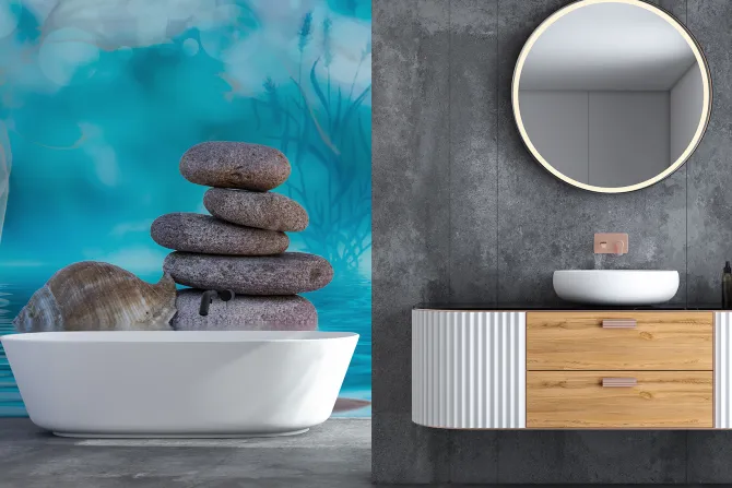 Fototapeta: Kamienie zen w wodzie