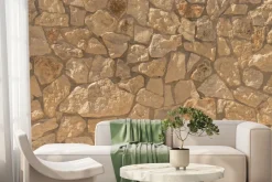 Fototapeta: Kamienna tekstura w odcieniach beżu