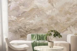 Fototapeta: Kamienna tekstura imitacja marmuru w beżu