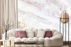 Fototapeta: Kamienna tekstura marmur z różowymi elementami