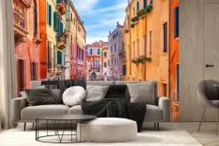 Fototapeta: Kanał w wenecji kolorowa architektura