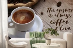 Fototapeta: Kawa cytat