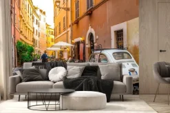 Fototapeta: Kawiarniana uliczka w rzymie