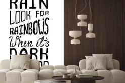 Fototapeta: Kiedy padał deszcz szukać tęcze, kiedy jest ciemno wygląd gwiazd.