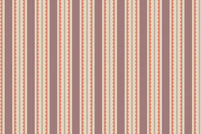 Fototapeta: Klasyczne pionowe paski z falistym zdobieniem