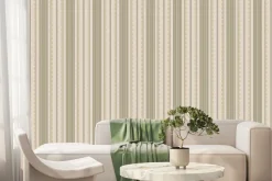 Fototapeta: Klasyczne pionowe paski z falistym zdobieniem